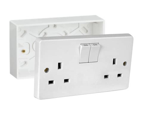 double switch electrical box|double electrical outlet box.